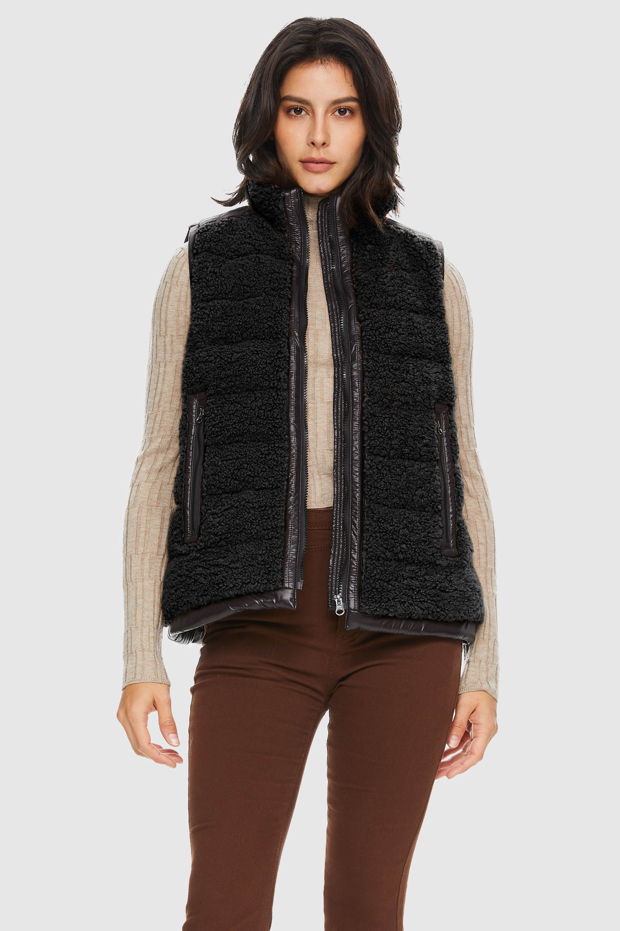 Casual Fleece Down Vest