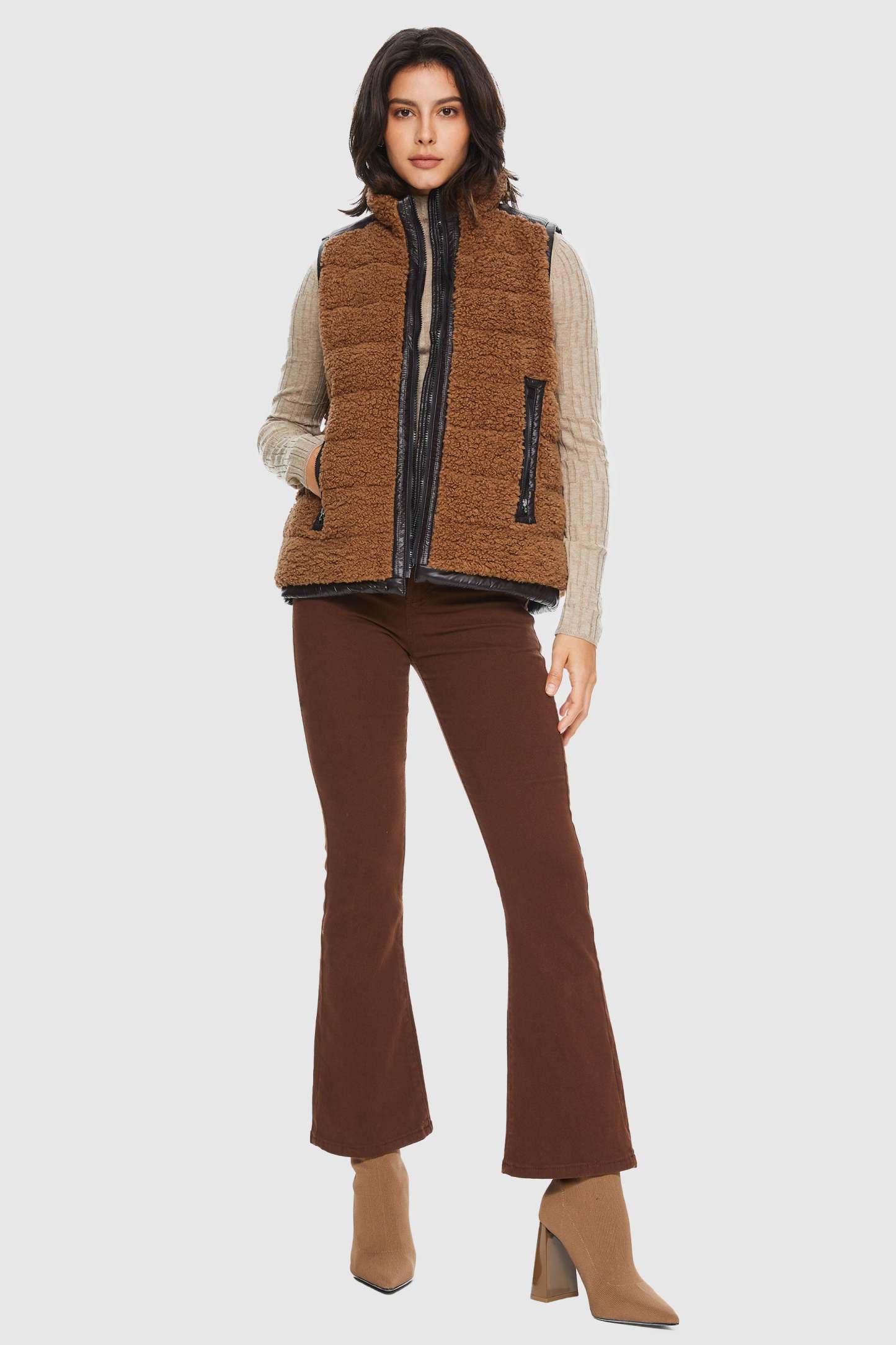 Casual Fleece Down Vest