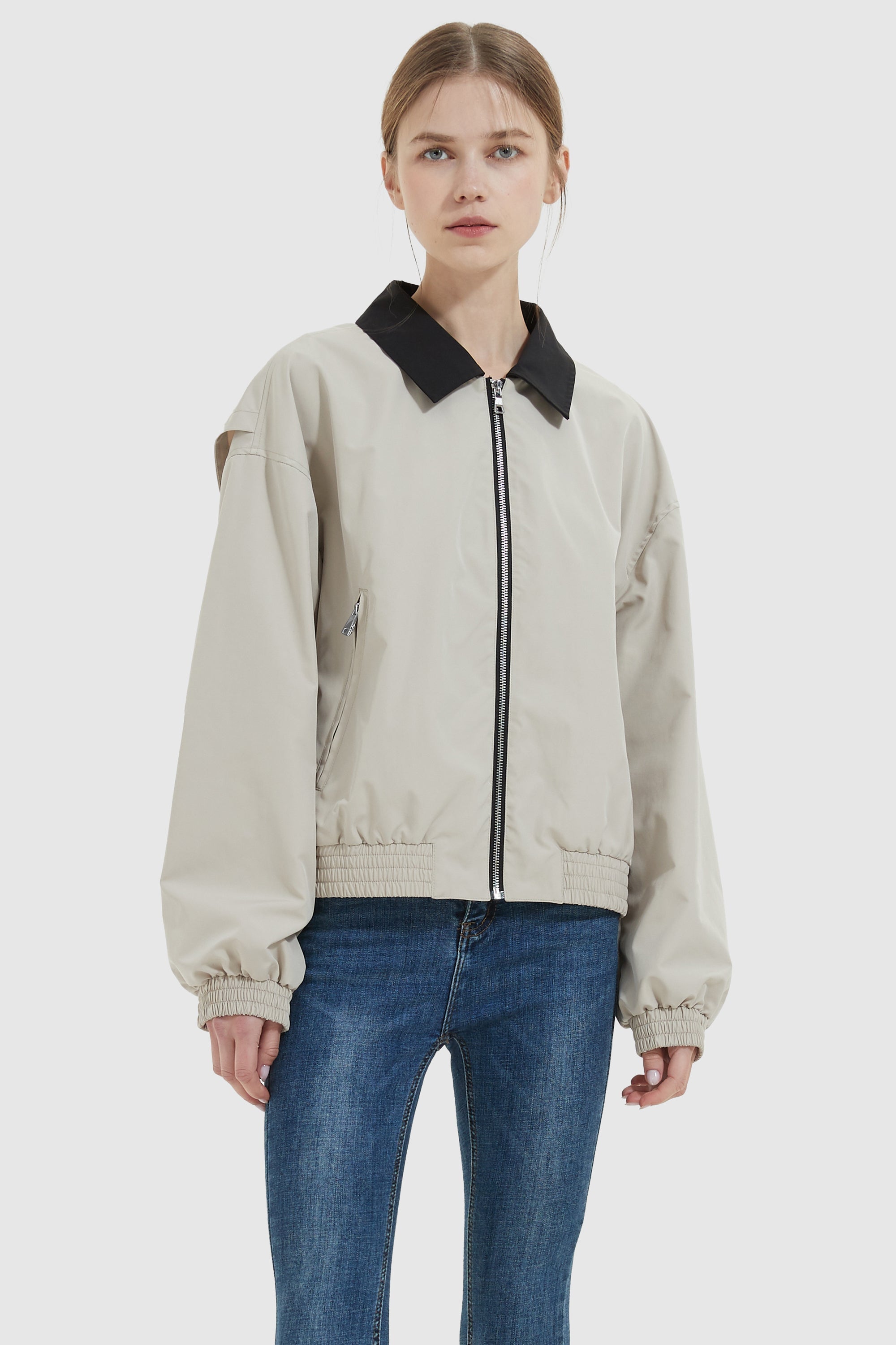 Collared Bomber Jacket