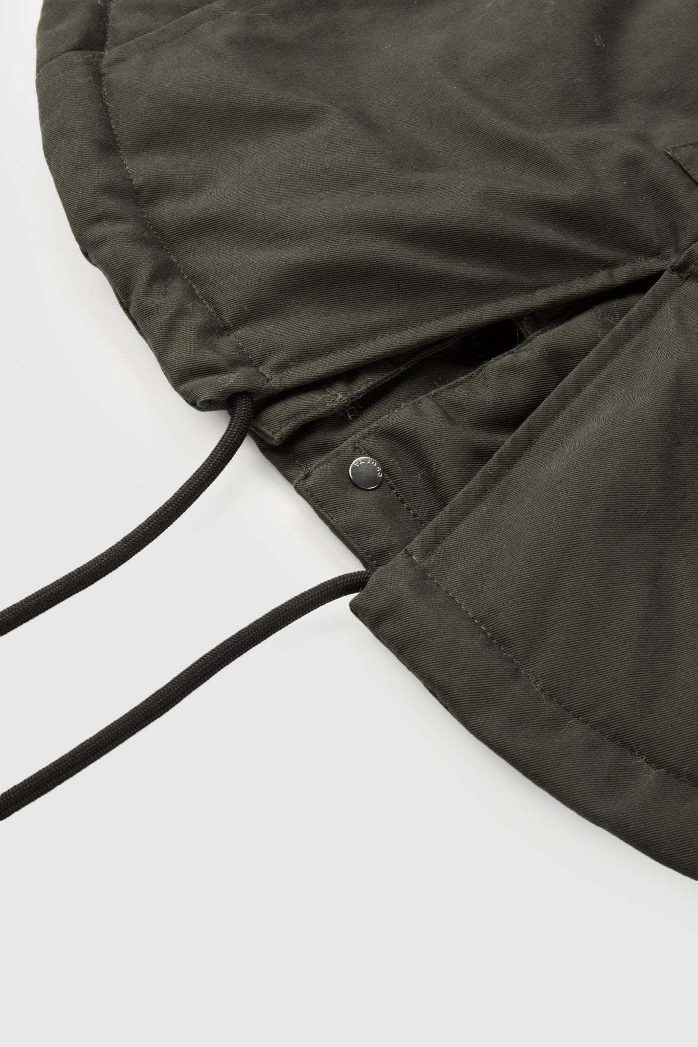 Fleece-Lined Hooded Parka Jacket with Pockets
