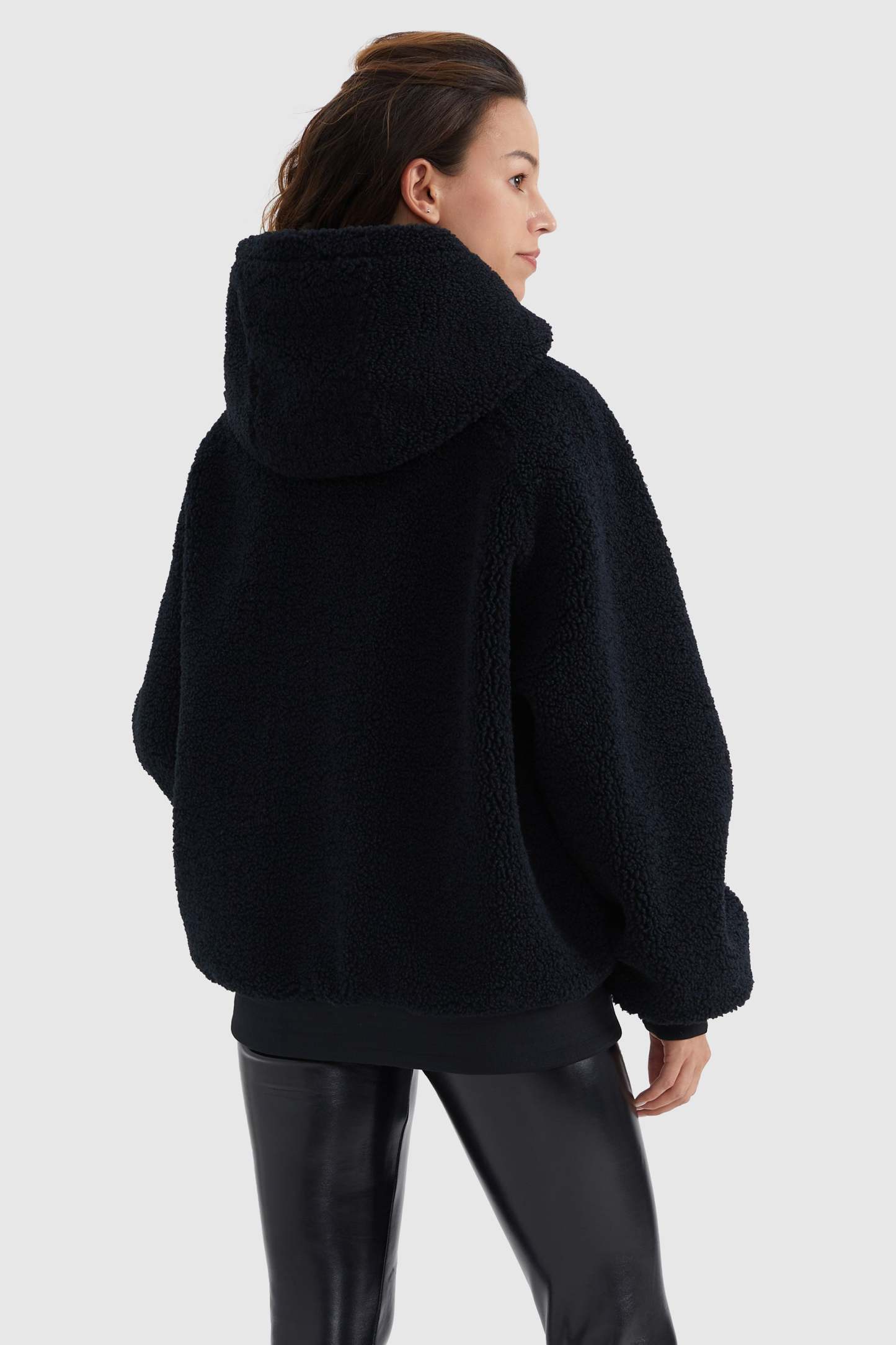 Full-Zip Oversized Fleece Jacket
