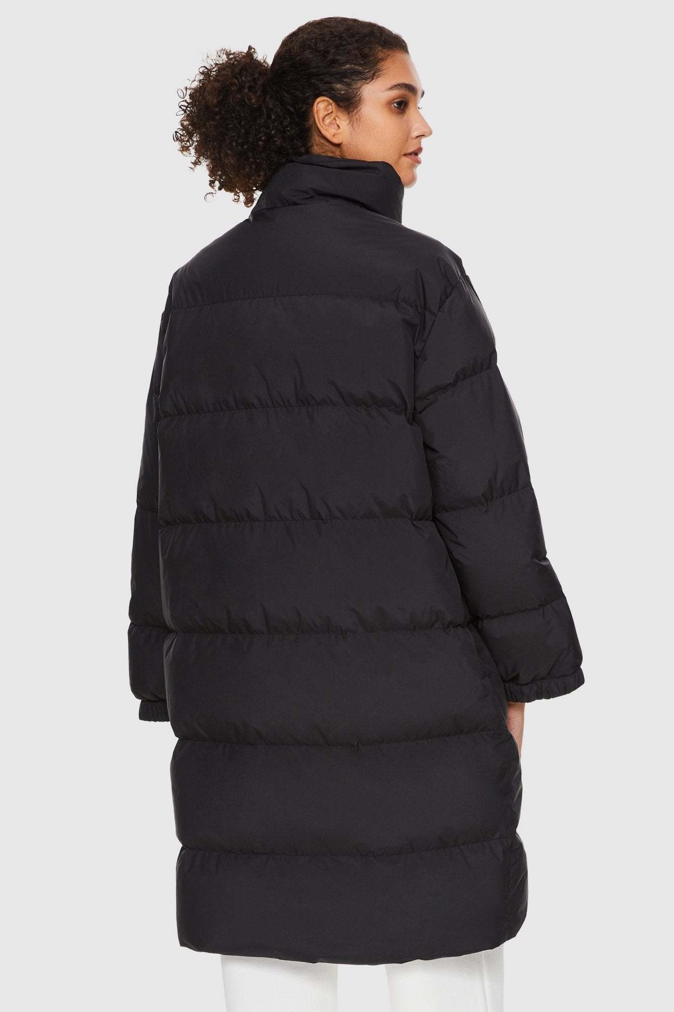 High Collar Long-sleeve Down Puffer Jacket