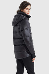 Light Cropped Bubble Puffer Down Jacket