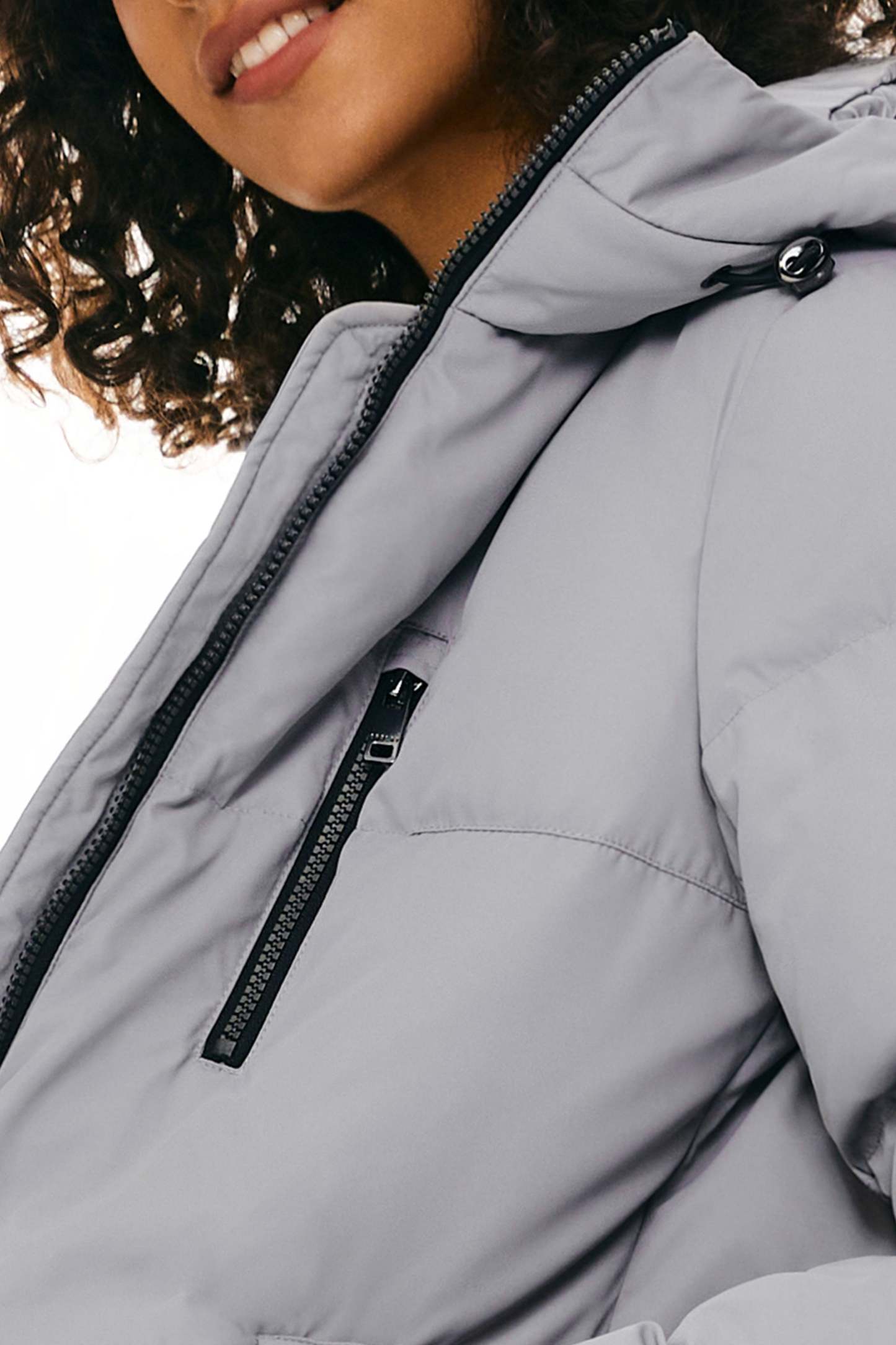 Two-Way Zipper Hooded Down Puffer Jacket