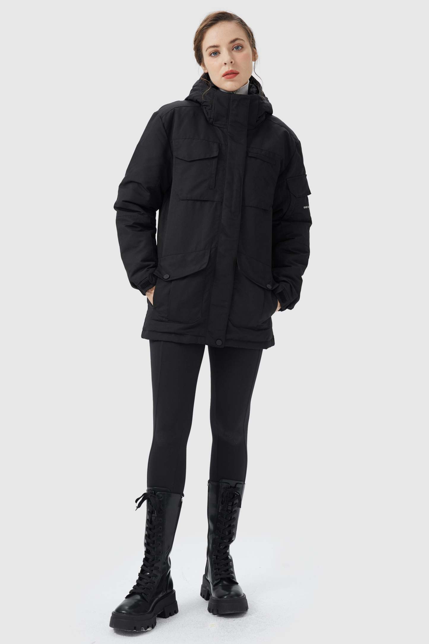 Warm Multiple Pockets Parka Down Jacket