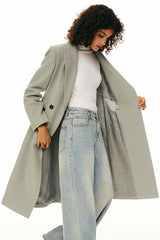 Wool Blend Long Coat