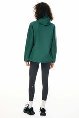 Zip Up Rain Jacket Lightweight Hooded Windbreaker