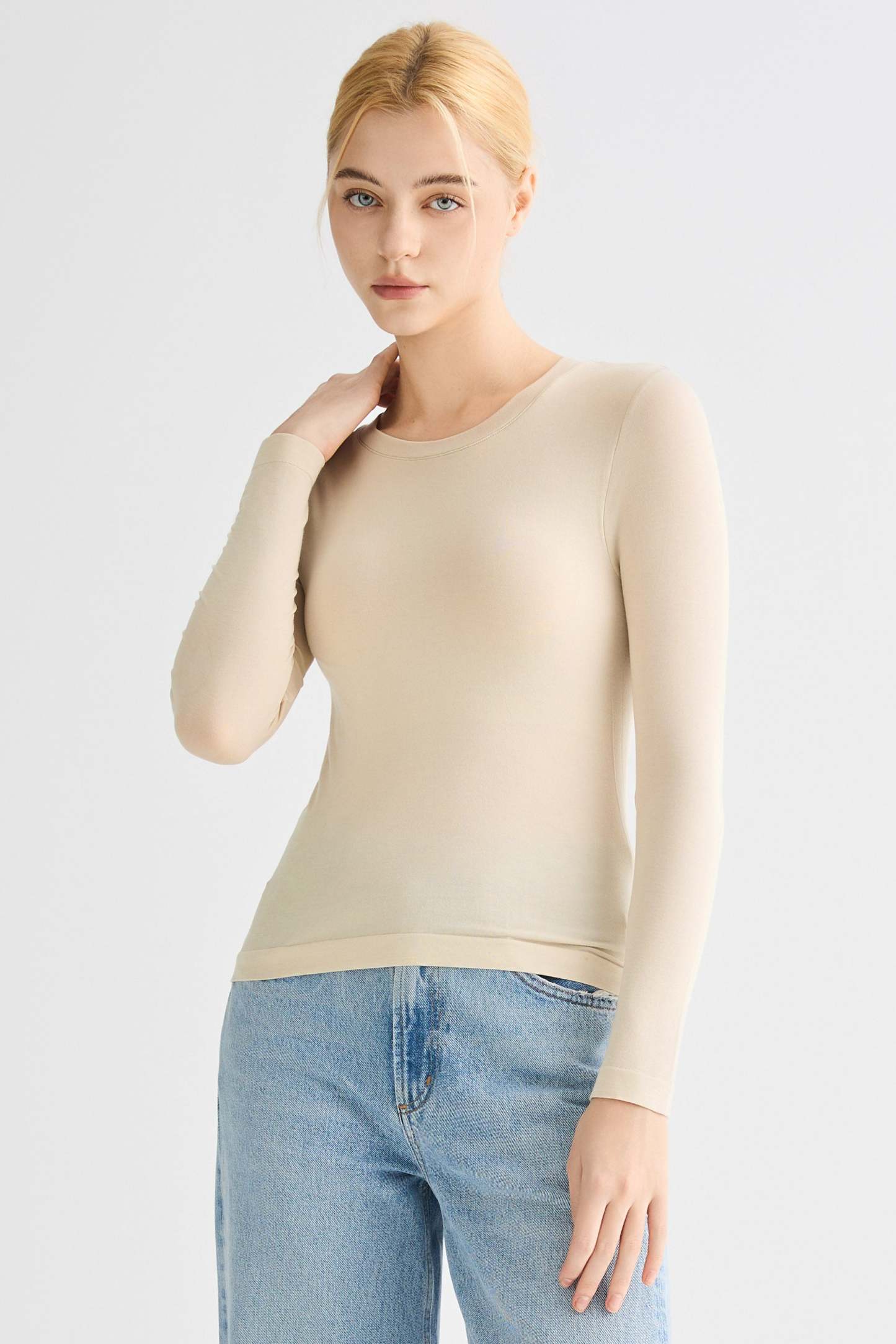 Padded Knit T-shirt
