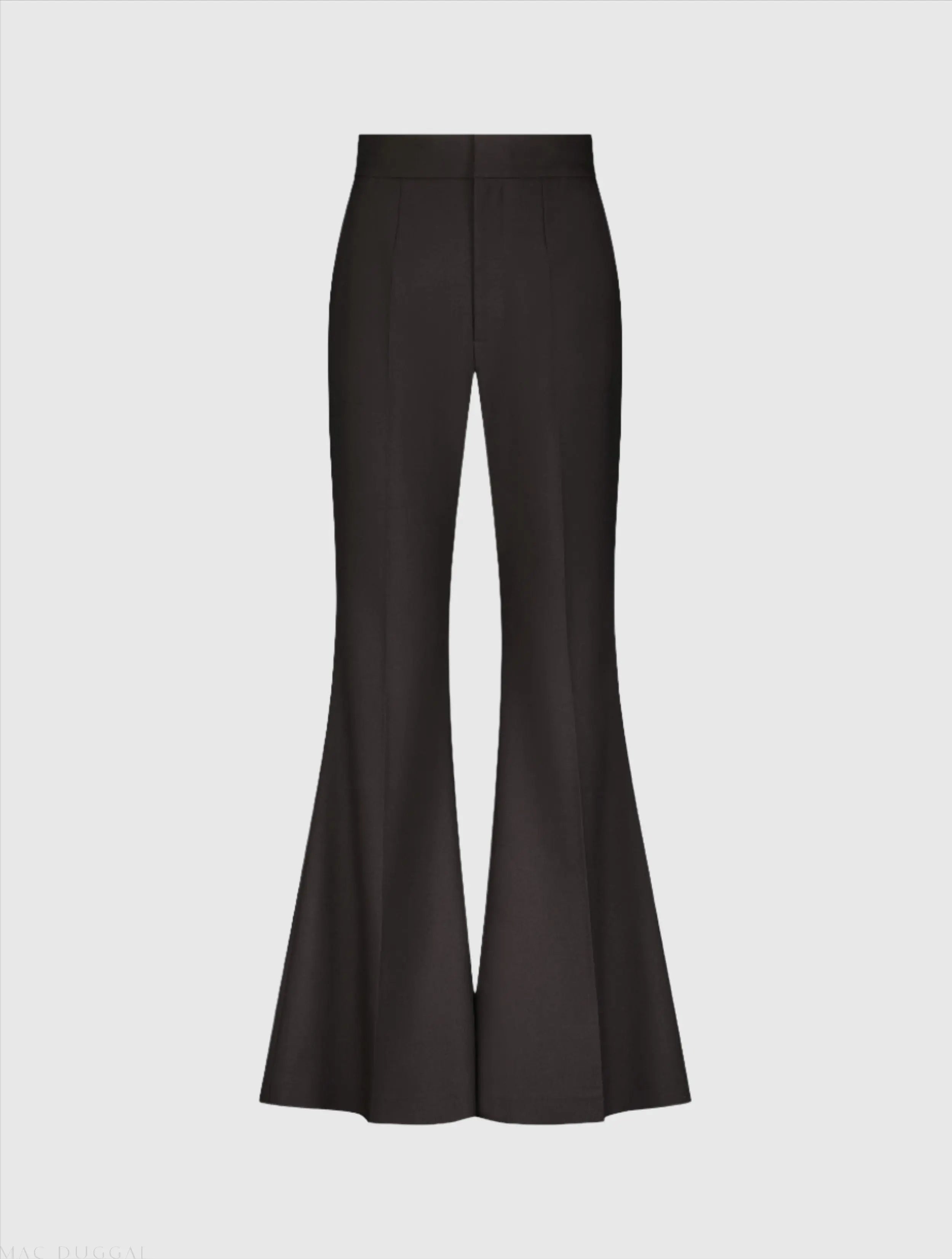 Black Classic Crepe Flared Trouser Pant - FINAL SALE