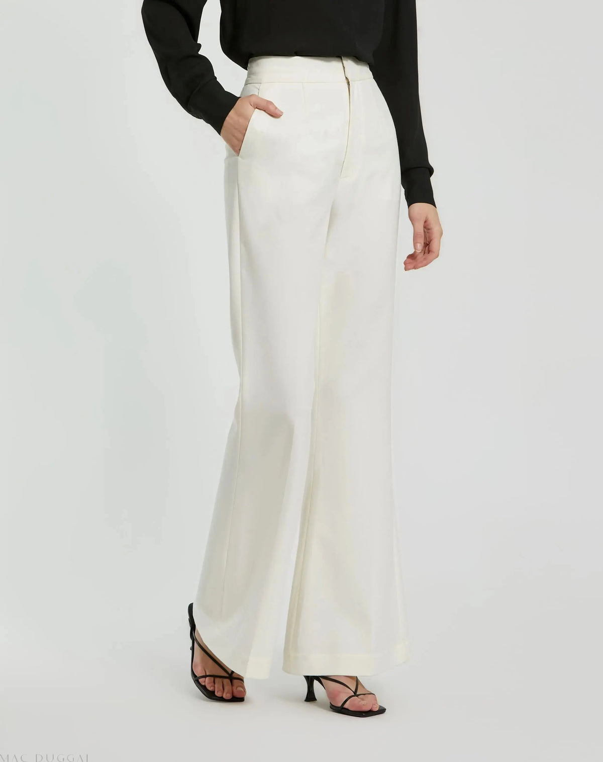 Classic Crepe Flared Trouser Pant - FINAL SALE