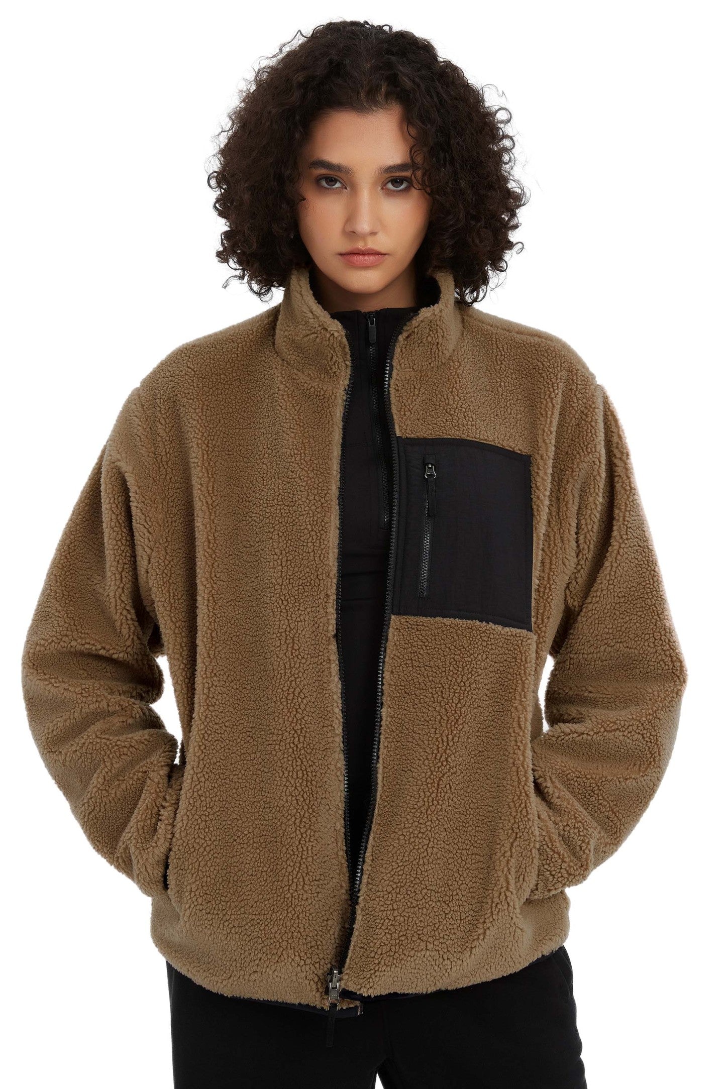 Reversible Fleece Jackets Full Zip Long Sleeve