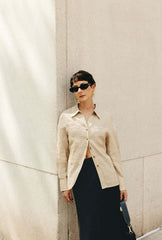 Benoite Linen Shirt - Ecru