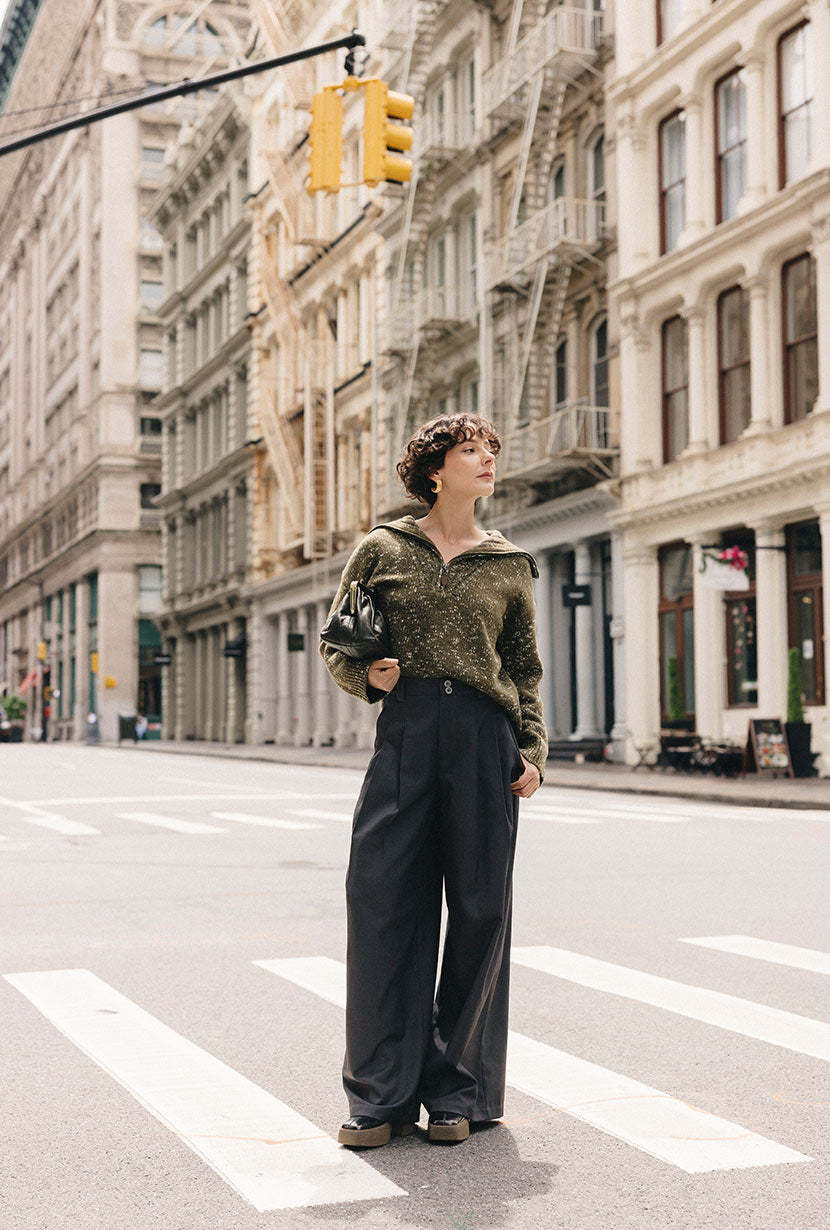 Barry Wool Sweater - Moss