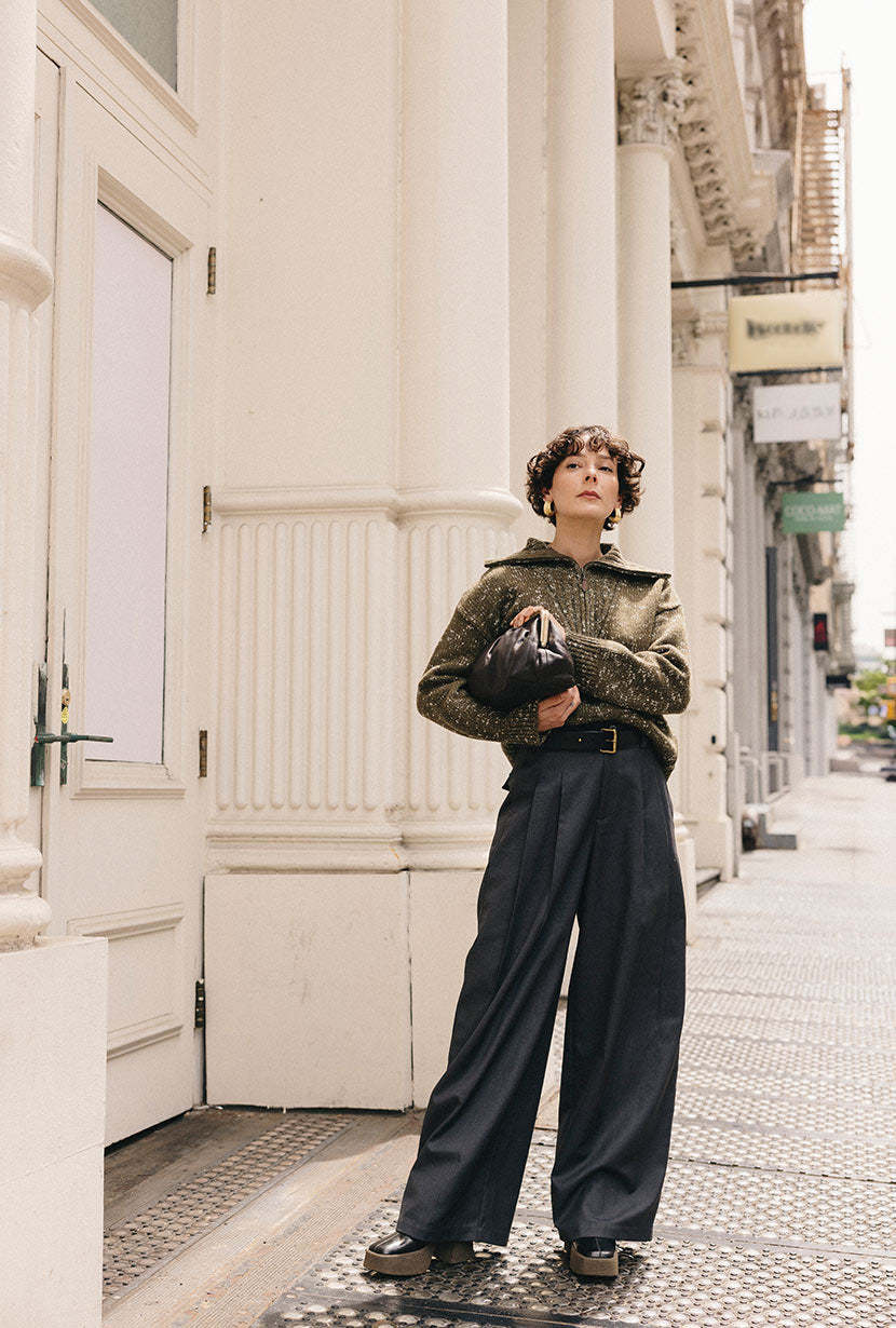 Barry Wool Sweater - Moss