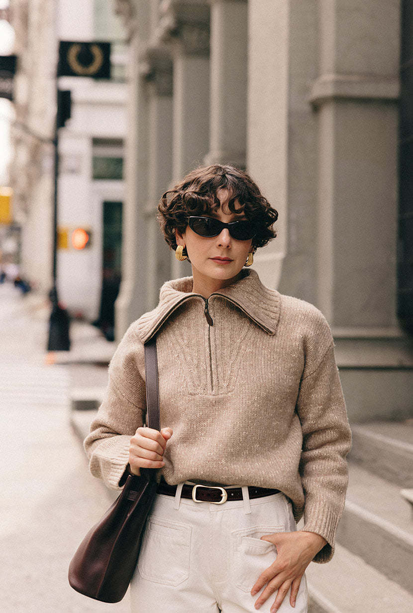 Barry Wool Sweater - Tan