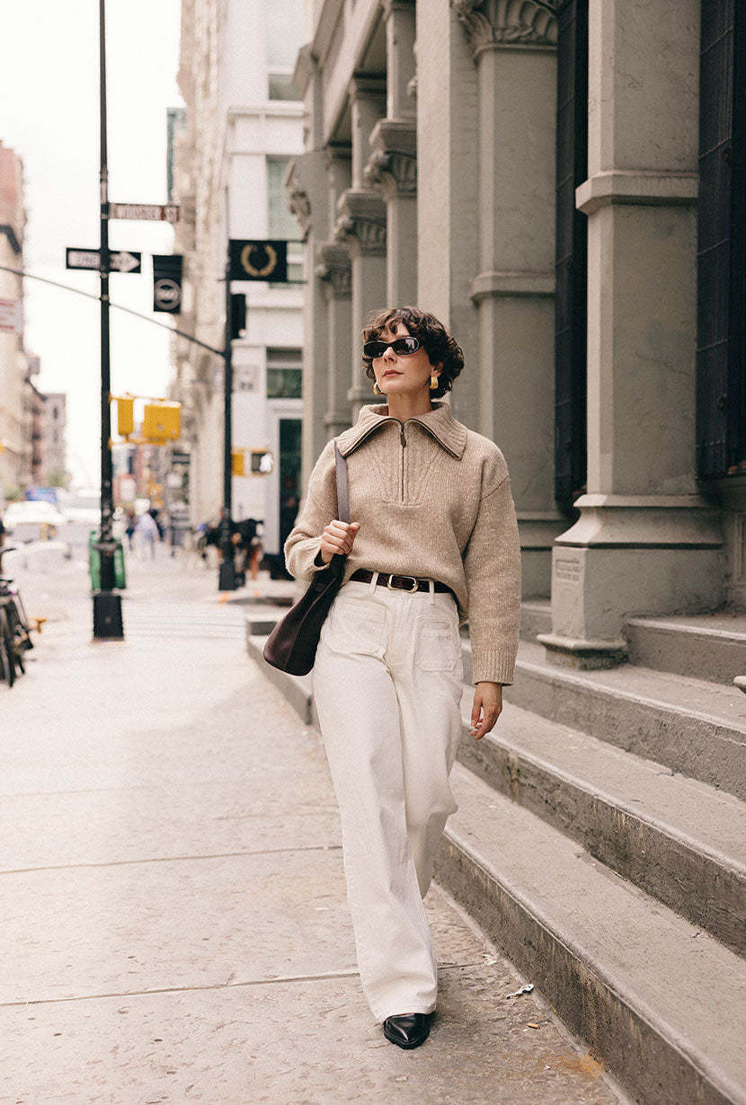 Barry Wool Sweater - Tan