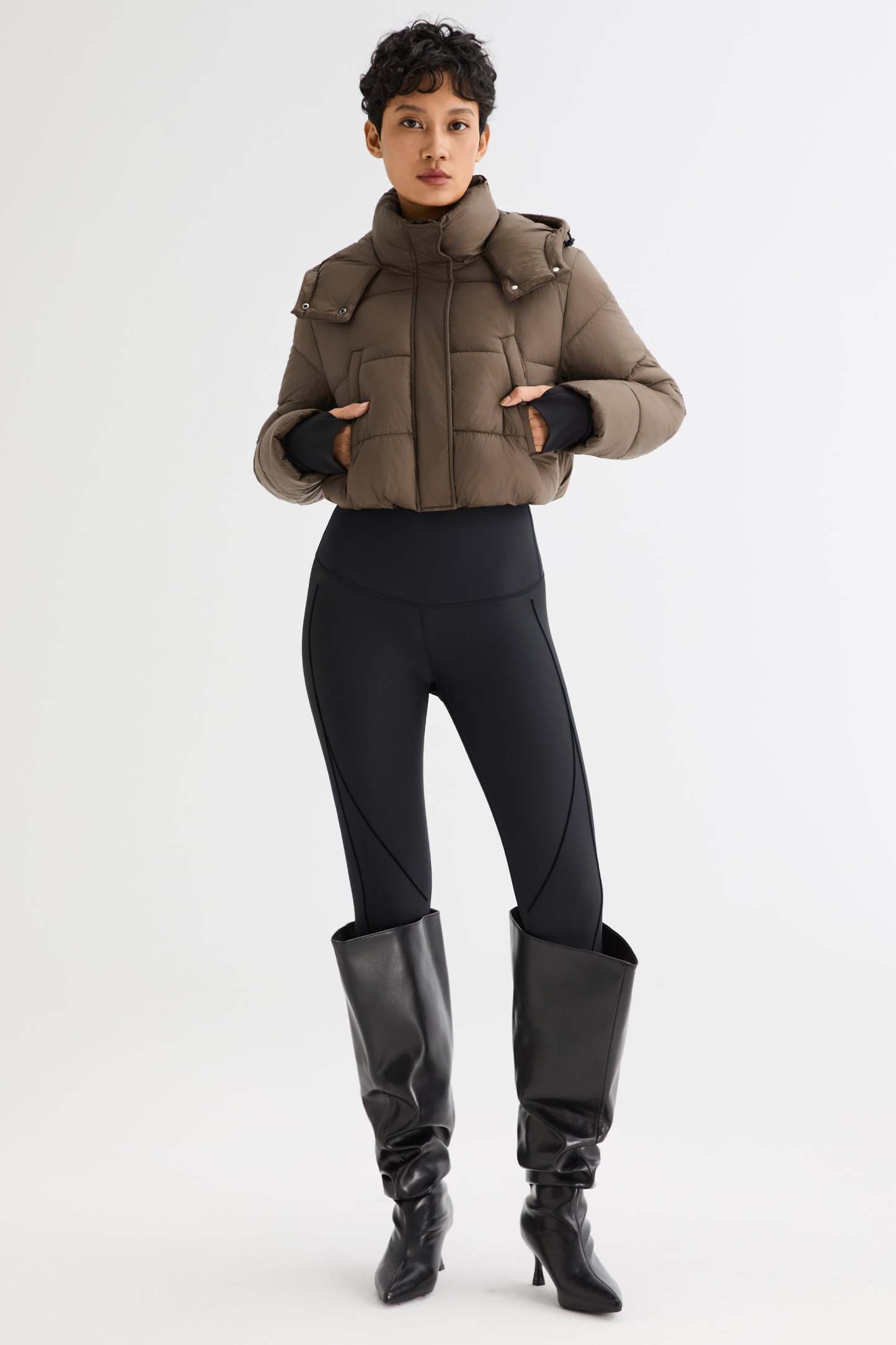 Urban Essential Cropped Lyrella Puffer Jacket