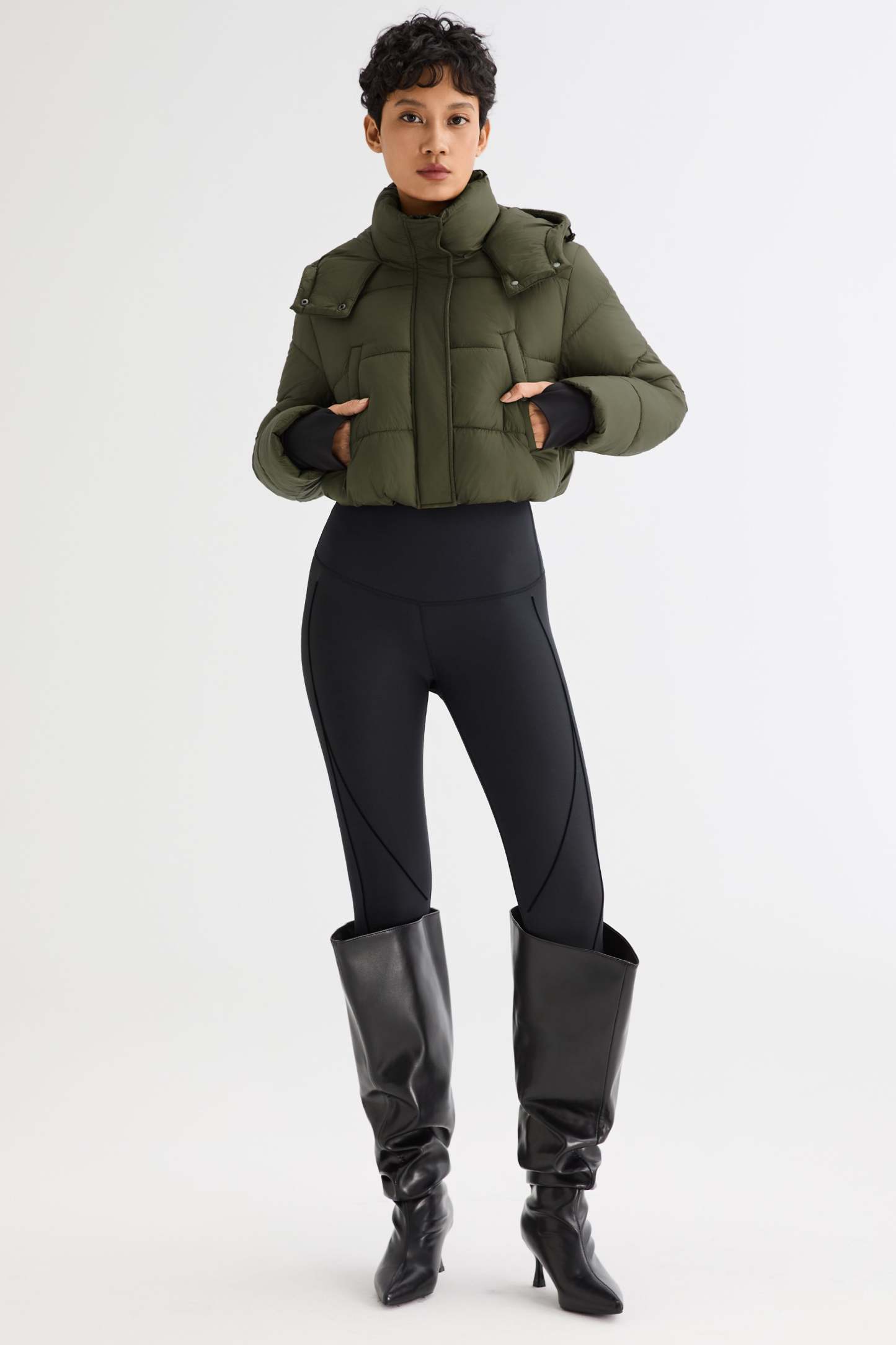 Urban Essential Cropped Lyrella Puffer Jacket