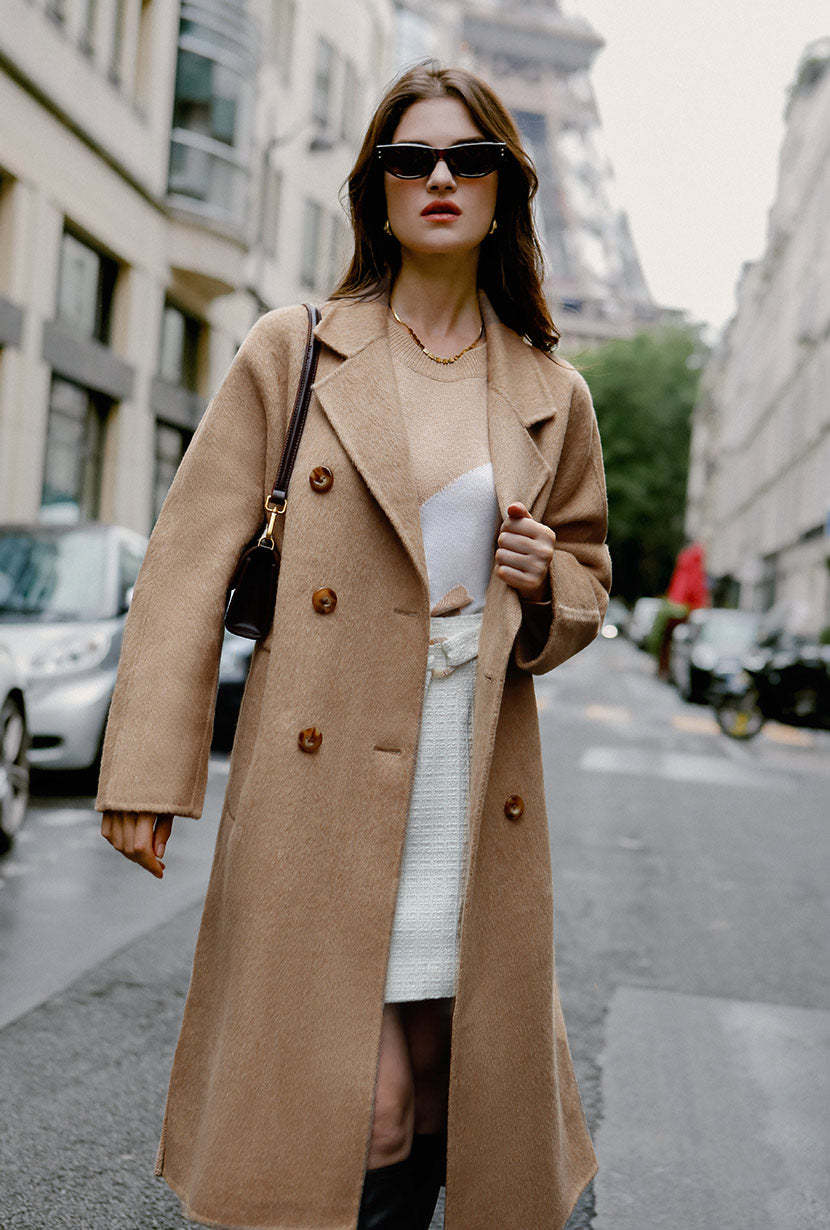 Harriet Double-Face Wool Coat - Camel