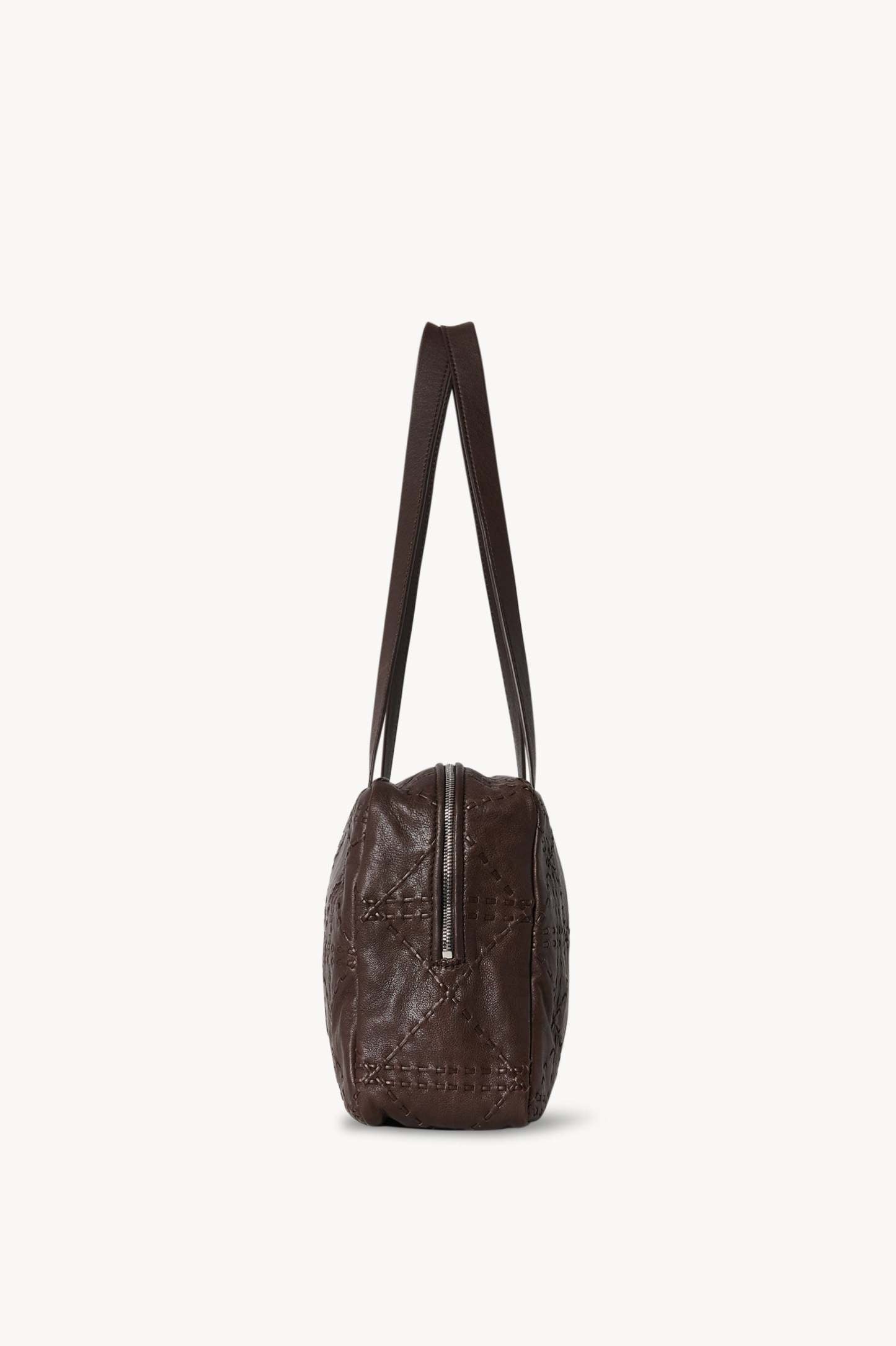 Astra Bowling Bag in Embroidered Leather
