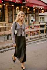 Reine Cotton Cardigan - Grey