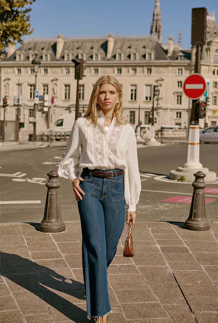 Walnut Woven Belt with Brass Buckle