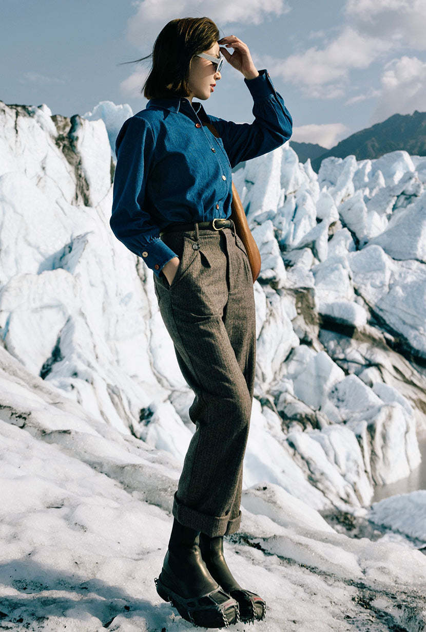 Reign Wool Pants - Brownstone