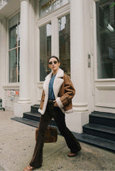 Cody Corduroy Flared Pants - Brown