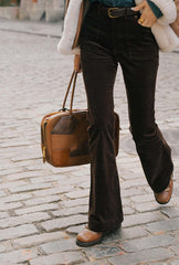 Cody Corduroy Flared Pants - Brown