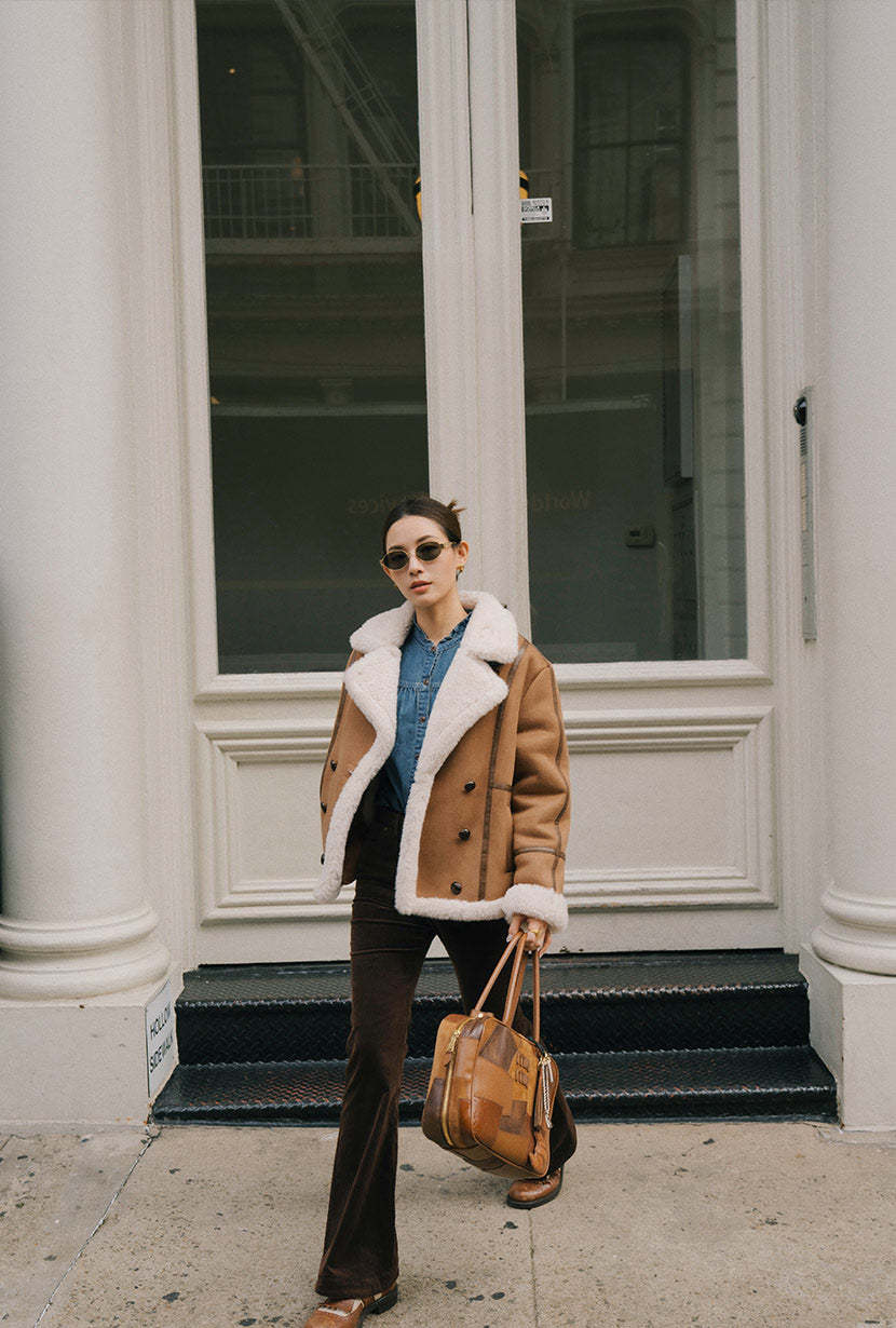 Cody Corduroy Flared Pants - Brown