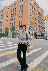 Cody Corduroy Flared Pants - Black