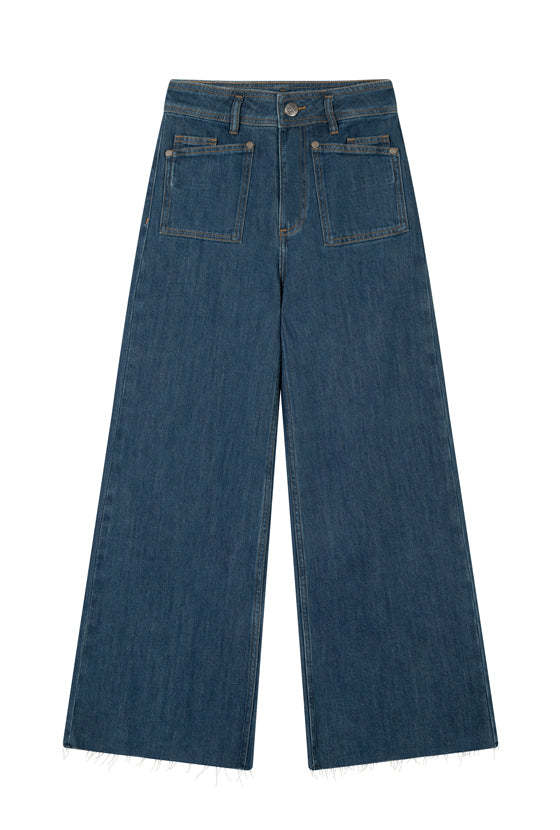Sevilla High Rise Wide Leg Jeans - Vintage Indigo