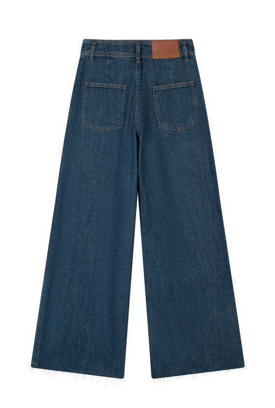 Sevilla High Rise Wide Leg Jeans - Vintage Indigo