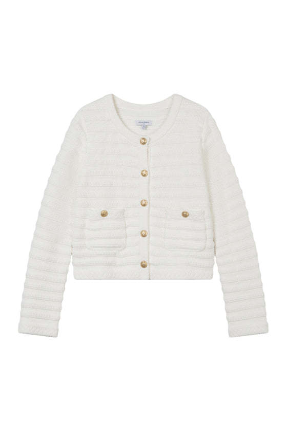 Cindy Cotton Cardigan - Ivory