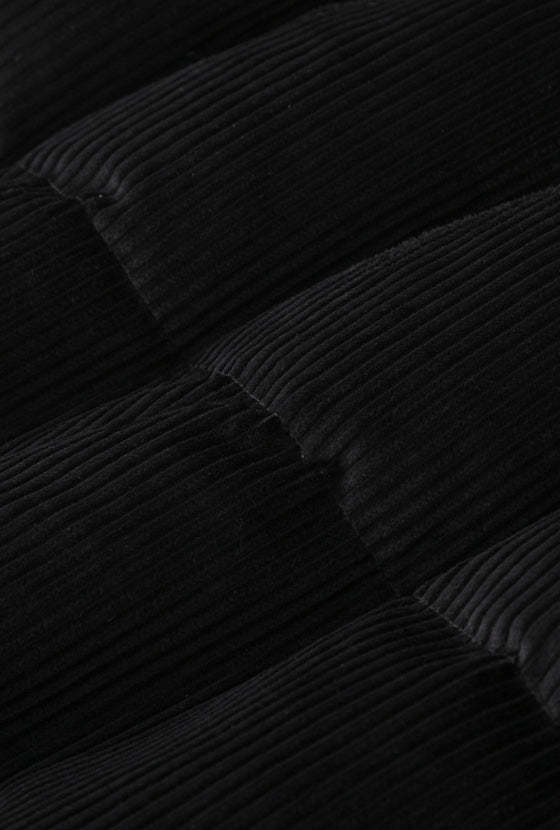 Carter Corduroy Down Jacket - Black