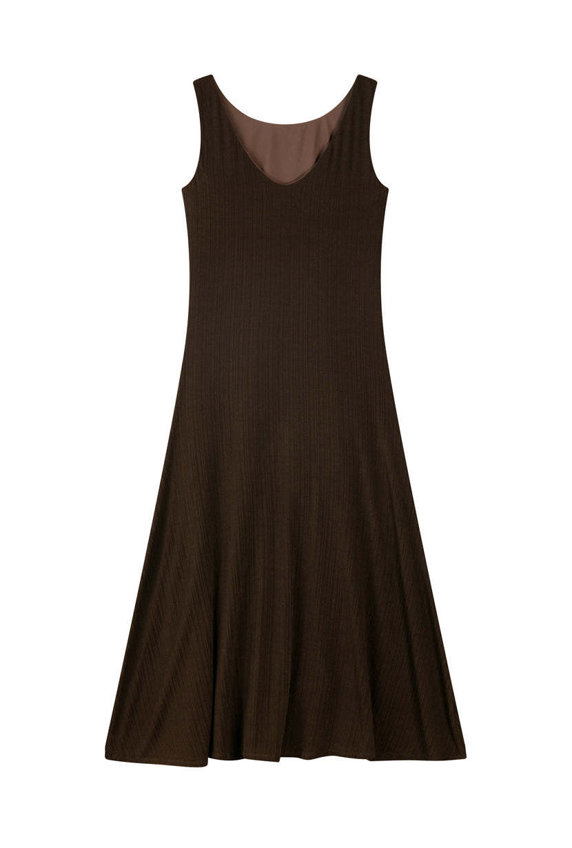 Gwynne Knit Dress - Warm Walnut