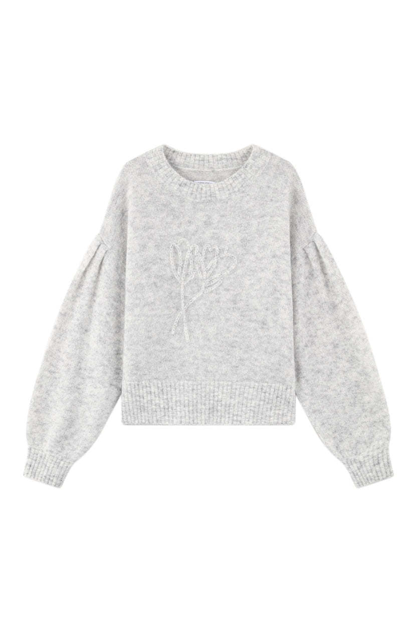 Deidre Mohair Sweater - Cool Grey