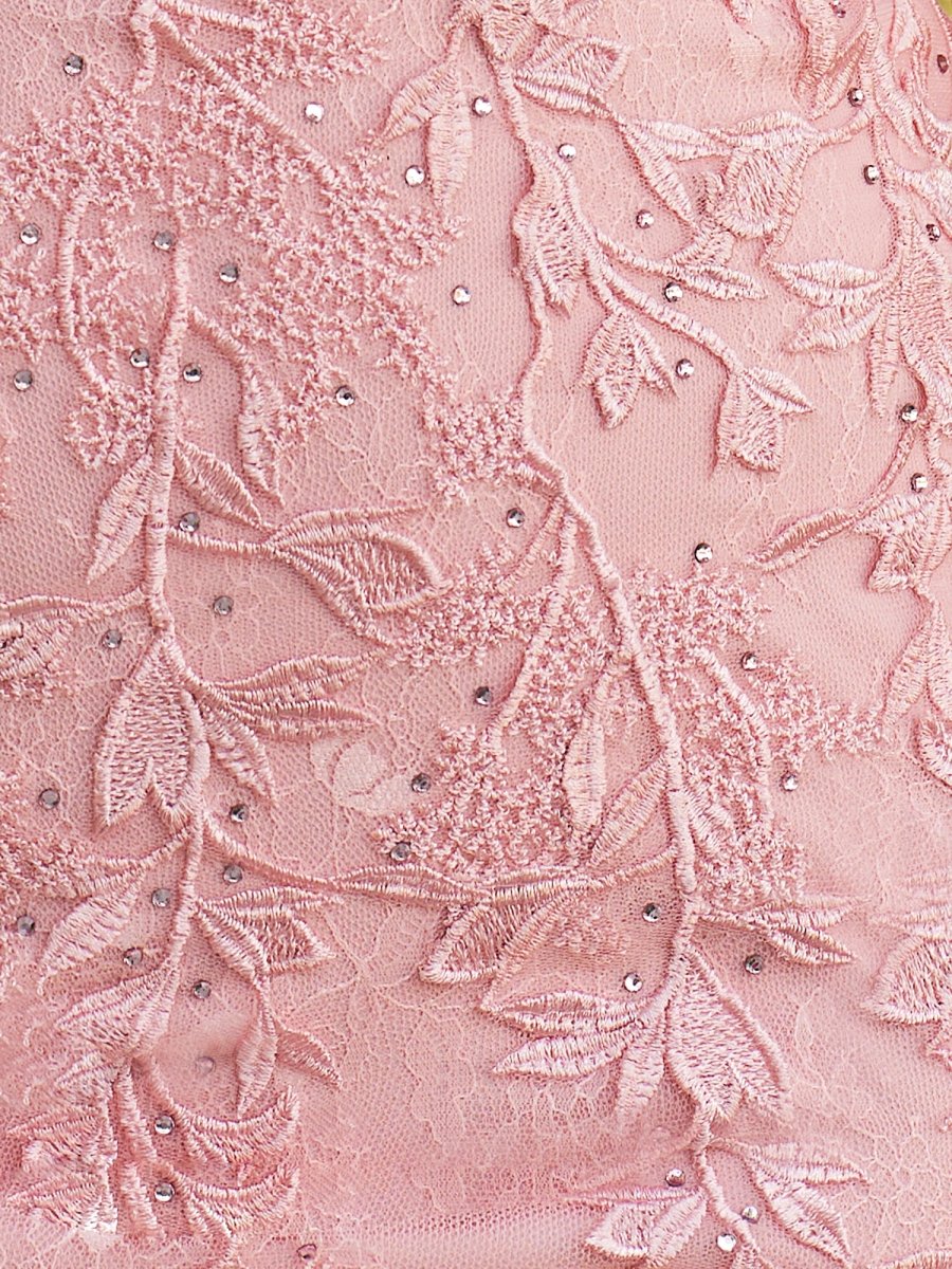 Ethel |Sheath Lace Strapless Homecoming Dress with Appliques