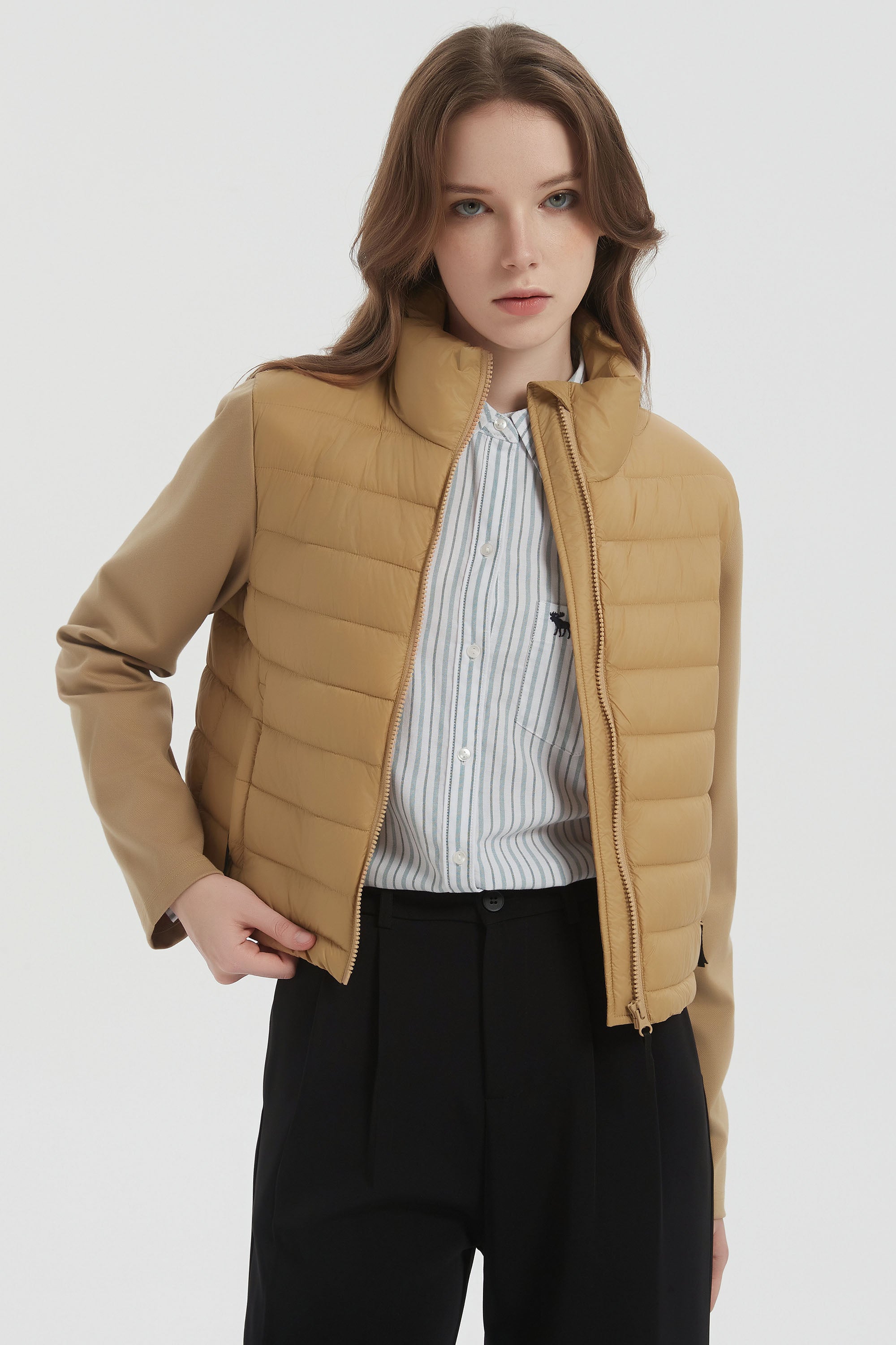 Lightweight Jacket Quilted Puffer Hybrid Breathable